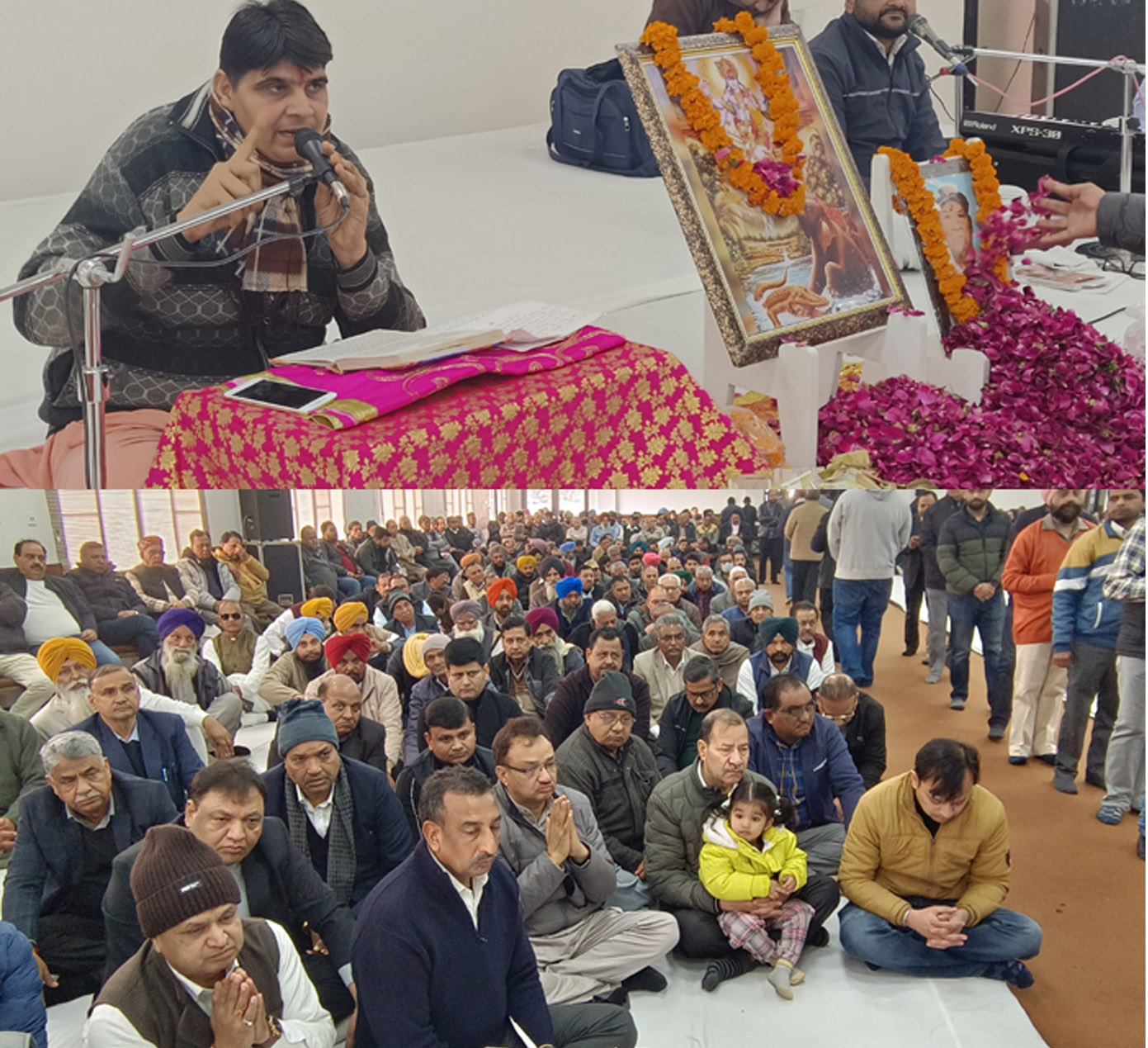 A large number of people arrived to pay homage to Ram Ji Das